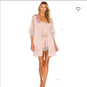 BHLDN Flora Nikrooz Bridal Ada Robe in Smokey Rose NWT